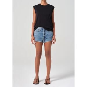 Agolde Parker Vintage Cut Off High Rise Denim Blue Jean Shorts Chorus Size 26